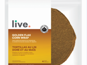 Live Organic Food Golden Flax Corn Wrap