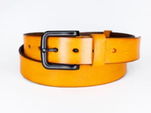 Uppdoo Novara Italian Leather Belt, Royal Tan